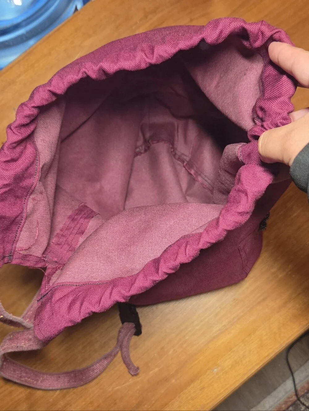 VTG ALTRA Boulder CO Cinch Sack Gym Bag Burgundy Nylon Retro Mountain Gear USA